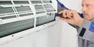 Background image with HVAC equipment